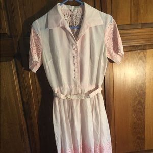 vintage pink dress